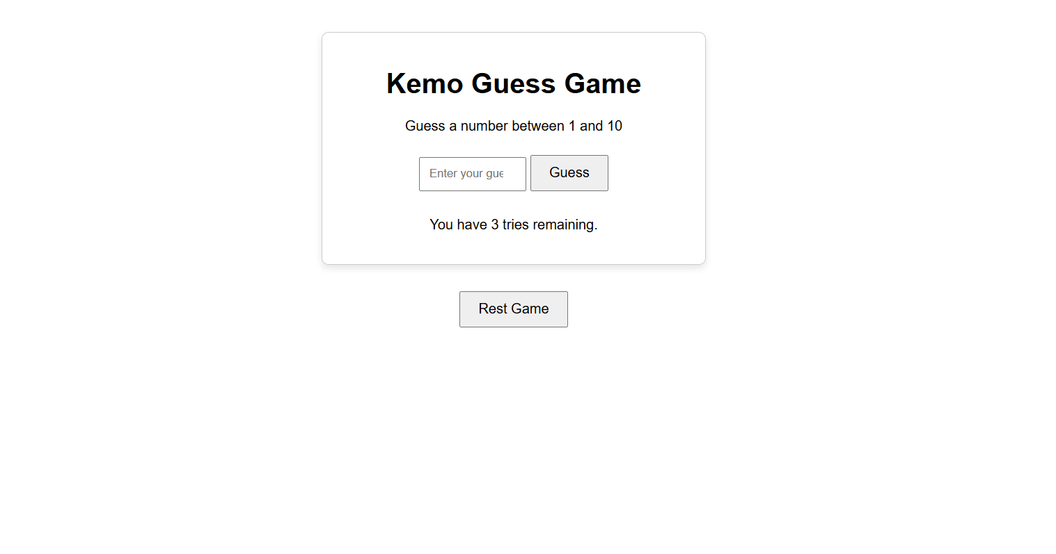 Guess the Word game project preview