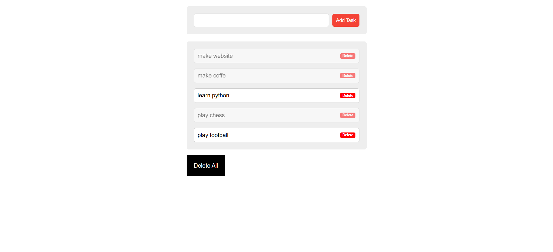 To Do List project preview